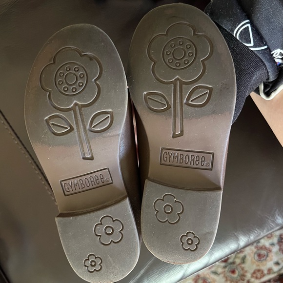 🟤GYMBOREE: Girl size 10, brown slide-on flats w/pink bows, preowned🟤 - Picture 9 of 9